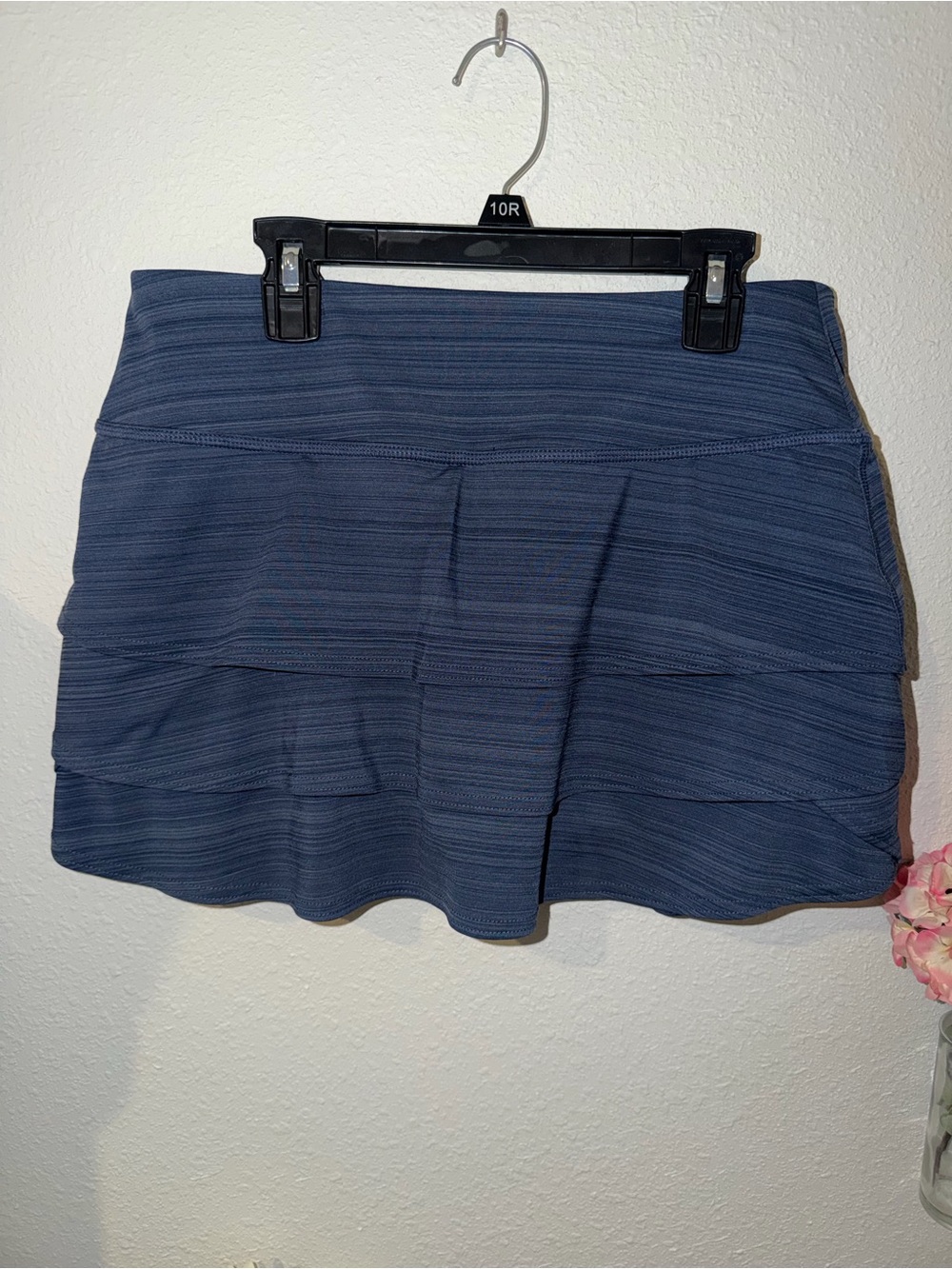 Athleta Navy Layered Active Mini Skirt